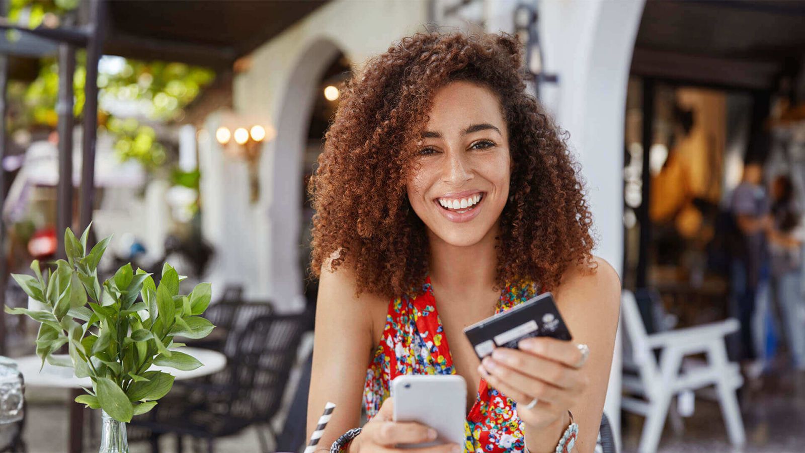 Woman on phone